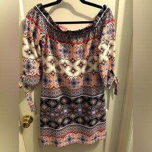 Vince Camuto off the shoulder boho shift dress‎ women’s 6 new without tags